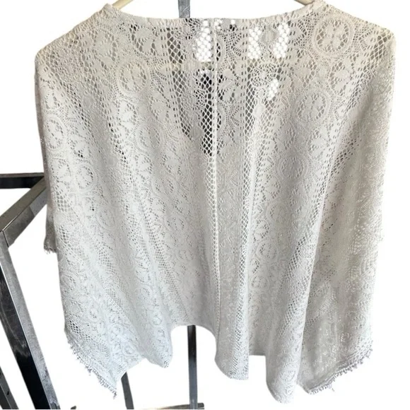 Style & Co. Ivory Lace Knit Top - Picture 3 of 4